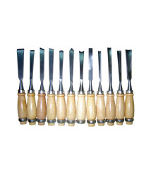 Set 12 dalti pentru sculptura in lemn EvoTools