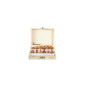 Set 12 freze pentru lemn, diametru 6 mm, cutie lemn