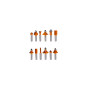 Set 12 freze pentru lemn, diametru 6 mm, cutie lemn