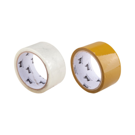 Banda adeziva pentru ambalare, 48 mm x 50 m, transparenta, set 6 role