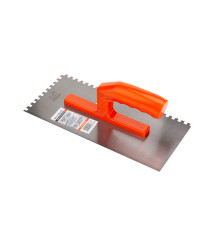 Drisca Zimtata cu Maner de Plastic, 280x130 mm, pas 6 mm