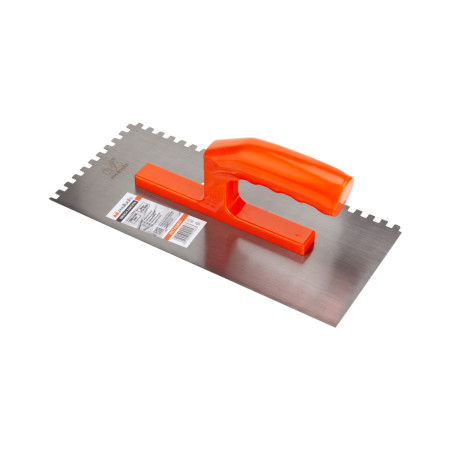 Drisca Zimtata cu Maner de Plastic, 280x130 mm, pas 6 mm