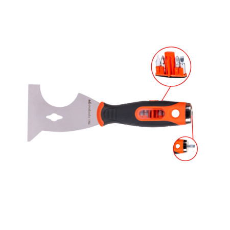 Spaclu inox multifunctional cu batator si Biti EvoTools +Plus, latime 75 mm
