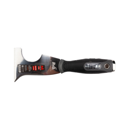 Spaclu inox multifunctional cu batator si biti, lama 75 mm