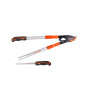 Foarfeca crengi tip nicovala cu manere telescopice din aluminiu si ferastrau integrat 745mm EvoTools