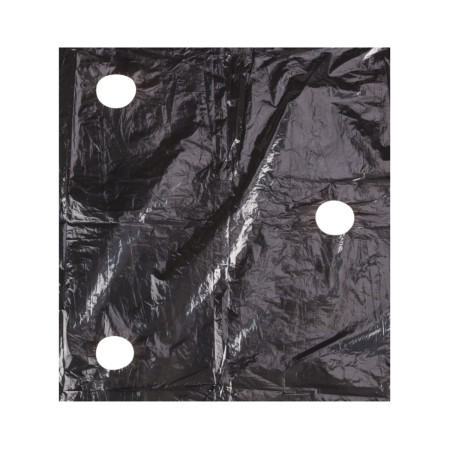 Folie mulcire neagra perforata PE UV 2x50m 22,5 microni, tip salata EvoTools