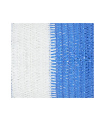 Plasa umbrire hdpe uv multicolor 95% 2x10m (95 g/m²) alb-albastru EvoTools