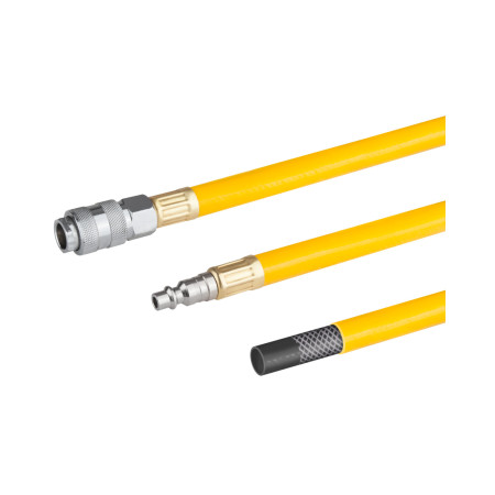 Furtun aer comprimat cu cuple rapide 3/8 inch, 10m EvoTools