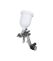 Pistol de vopsit HVLP cu manometru, rezervor 600 ml EvoTools