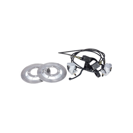 Kit 2 discuri si 2 cabluri de frana motocultivator EvoTools +Plus