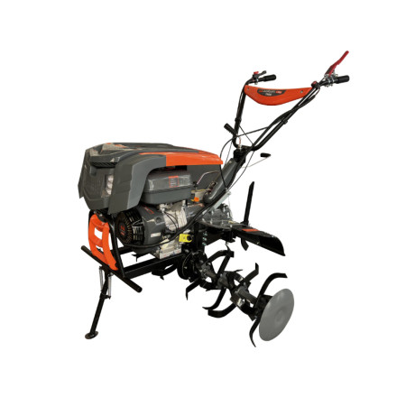 Motocultor T900 9 CP cu far, capota si roti de transport EvoTools