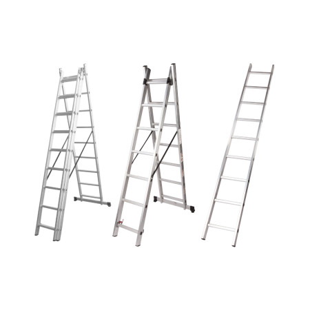 Scara aluminiu 8 trepte, 1 tronson, Ht 226cm EvoTools