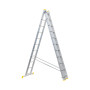 Scara aluminiu 9 trepte, 1 tronson, Ht 254,7cm EvoTools +Plus