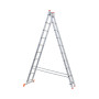 Scara aluminiu 9 trepte, 1 tronson, Ht 254,7cm EvoTools +Plus