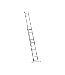 Scara aluminiu 9 trepte, 2 tronsoane, Ht 395cm EvoTools +Plus