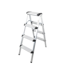 Scara aluminiu dubla 3 trepte, Ht 73cm EvoTools