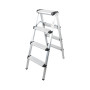 Scara aluminiu dubla 3 trepte, Ht 73cm EvoTools