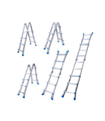Scara aluminiu modulara 2094, 4x3 trepte, Ht 286cm EvoTools