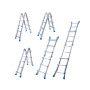 Scara aluminiu modulara 2094, 4x3 trepte, Ht 286cm EvoTools