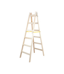 Scara lemn dubla 3 trepte, Ht 96,5cm EvoTools