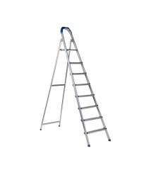 Scara Metalica Vopsita Gri 7 trepte + platforma, 2,08 m EvoTools