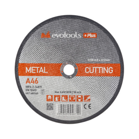 Disc abraziv de debitat EvoTools Plus, 125 x 1 x 22.2 mm, A60