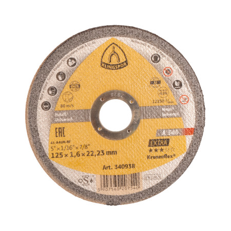 Disc abraziv Klingspor A346 Extra, 125 x 1.6 mm