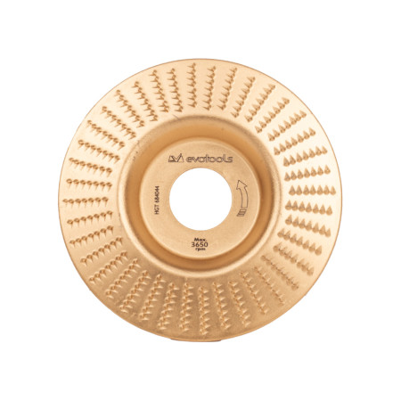Disc degrosare lemn conic EvoTools 100 mm, prindere 22.2 mm