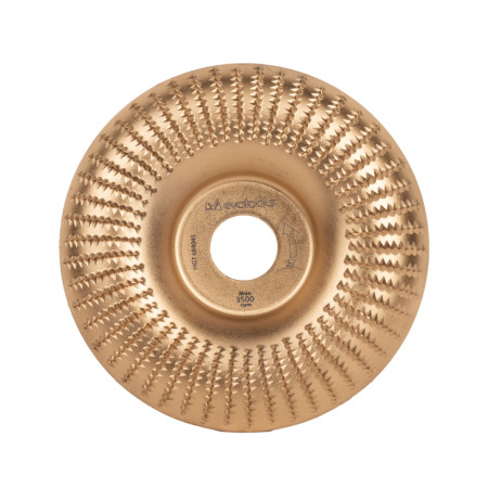 Disc degrosare lemn curbat EvoTools 125 mm, prindere 22.2 mm
