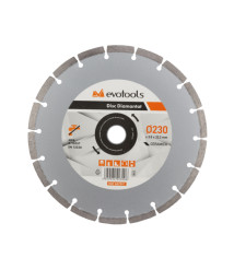 Disc diamantat uscat EvoTools 230 mm, segmentat, segment 3 mm