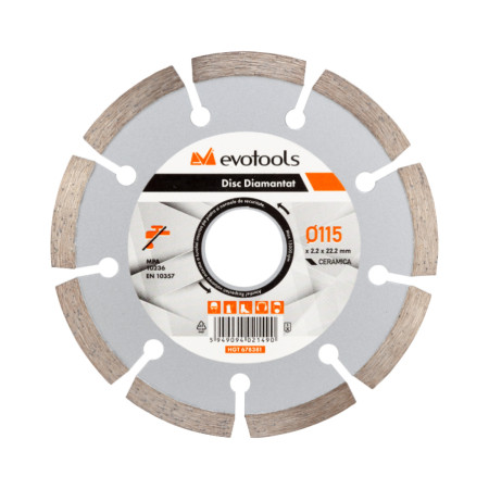 Disc diamantat uscat EvoTools 5262 230 mm, segmentat, segment 2.8 mm