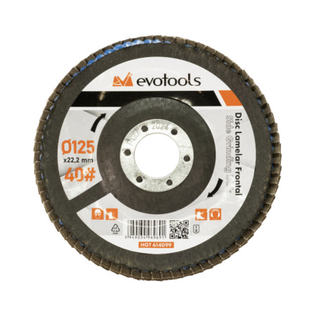 Disc lamelar frontal EvoTools 115 mm, P80