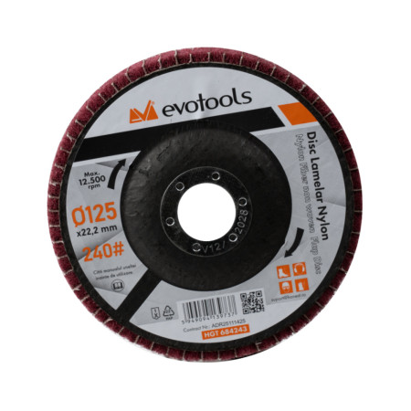 Disc lamelar nylon EvoTools 125 mm, P240