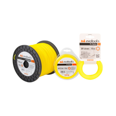 Fir motocoasa nylon rotund 3.0 mm x 15 m, EvoTools