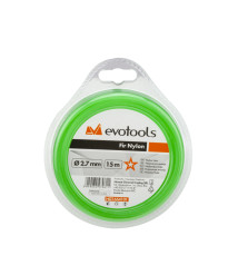 Fir motocoasa nylon stea 2.0 mm x 15 m, EvoTools