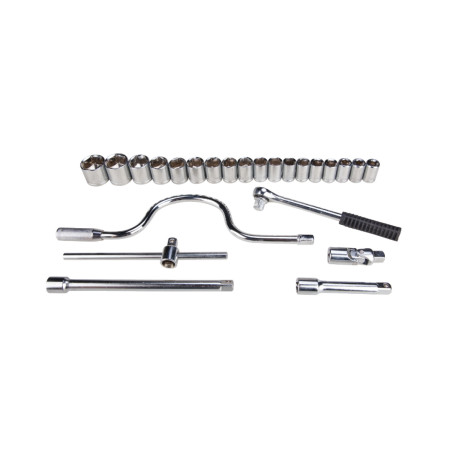 Chei Tubulare cu Accesorii (24 bucati), 10-32 mm