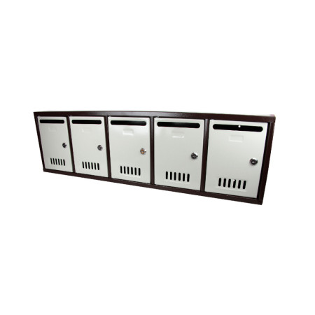 Modul 5 cutii postale Evotools, 910 x 260 x 76 mm