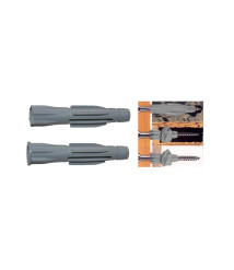 Diblu universal nailon Evotools Professional, cu guler, M8 x 47 mm, set 20 buc