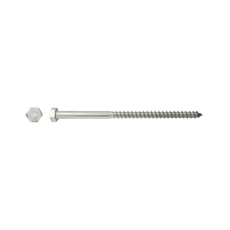 Surub lemn cu cap hexagonal DIN 571 Evotools, 8 x 40 mm, set 50 buc