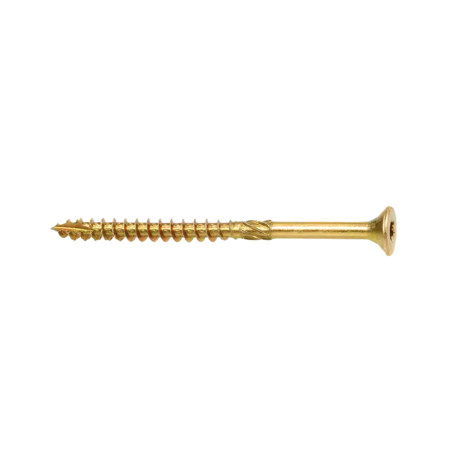 Surub zincat cu cap inecat pentru dulgherie Evotools, 6 x 120 mm, Torx30, set 50 buc
