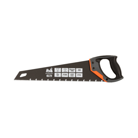 Ferastrau lemn dinti speciali Evotools +Plus, 450 mm, maner TPR