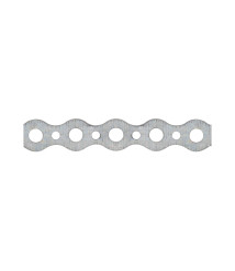 Banda perforata din otel zincat Evotools, 12 x 0.7 mm, 10 m, gaura 5 mm
