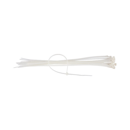 Colier plastic alb Evotools, 3.6 x 150 mm, set 100 buc