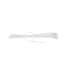 Colier plastic alb Evotools, 3.6 x 200 mm, set 100 buc