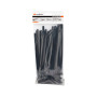 Colier plastic negru reutilizabil Evotools, 7.6 x 200 mm, set 50 buc