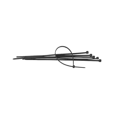 Colier plastic negru reutilizabil Evotools, 7.6 x 200 mm, set 50 buc