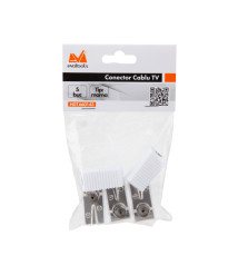 Conector cablu TV Evotools, tata, set 5 buc