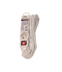 Prelungitor electric 3 prize cu intrerupator Evotools, 5 m, 3G1.0 mm²