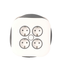 Prelungitor electric 4 prize Evotools, 10 m, 16 A, 3G1.5 mm²