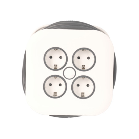 Prelungitor electric 4 prize Evotools, 10 m, 16 A, 3G1.5 mm²